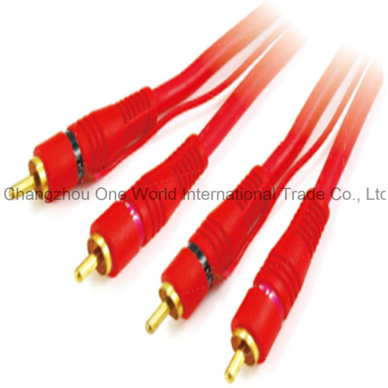2 RCA Plugs - 2RCA Plugs Cable