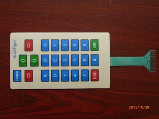 Membrane Switch Panel with Embossing / Silk Screen Printed