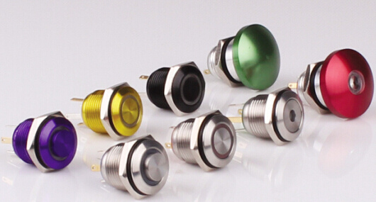 16mm Stainless Steel Anti Vandal Push Button Switch