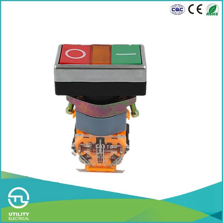 Utl 2 Position Push Button Switch with Light Doub Head