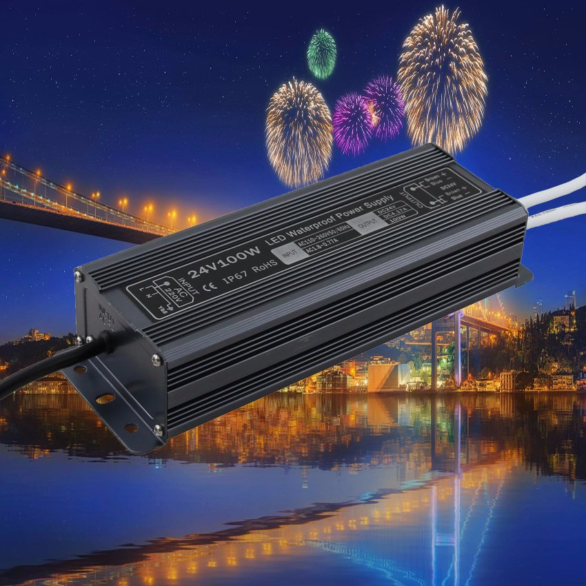 24V 4A Waterproof LED Power Supply with Ce RoHS Htl-Series