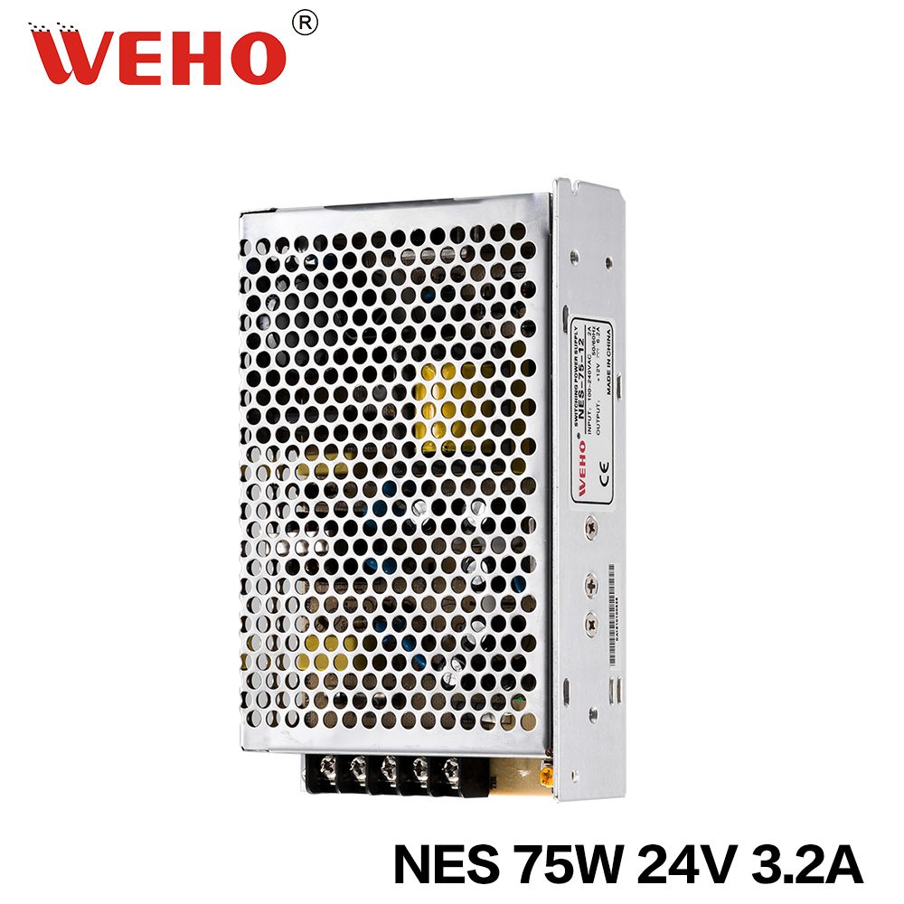 ISO9001 Ce RoHS Approved Constant Voltage 75W 24 Volt LED Power Supply