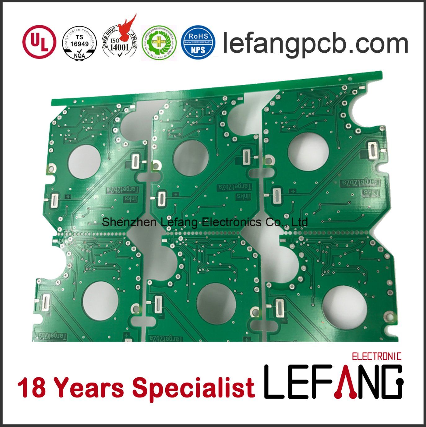 2 Layers Double-Sided Circuit Board PCB for Communication Device