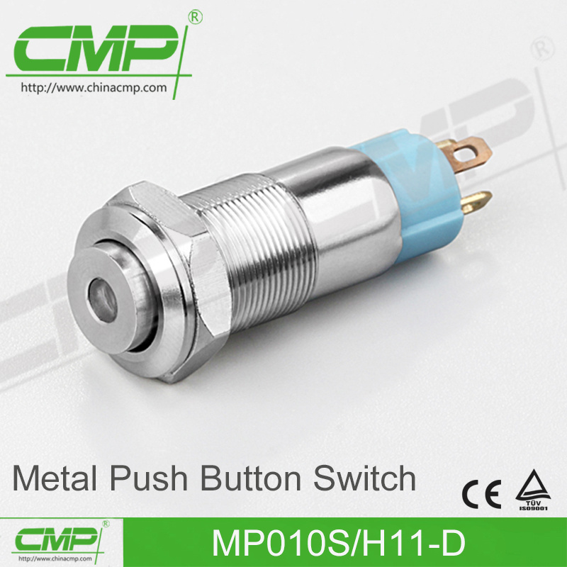 CMP 10mm DOT Lamp Waterproof Push Button Switch