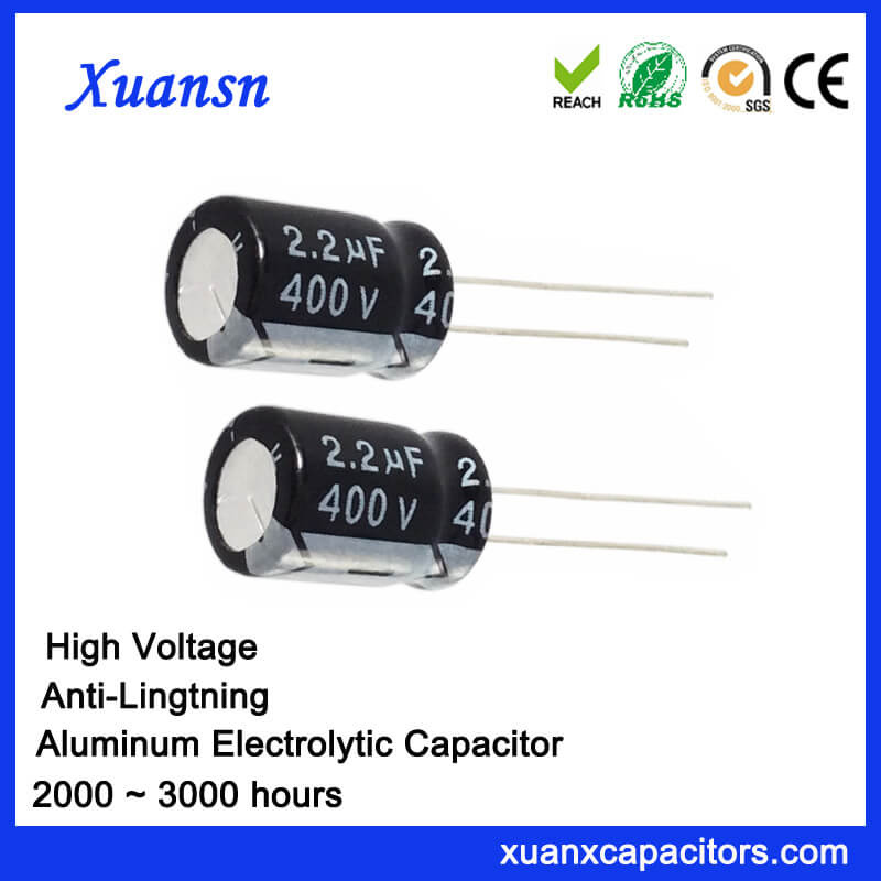 400V 2.2 UF Electrolytic Capacitor Anti-Lightning