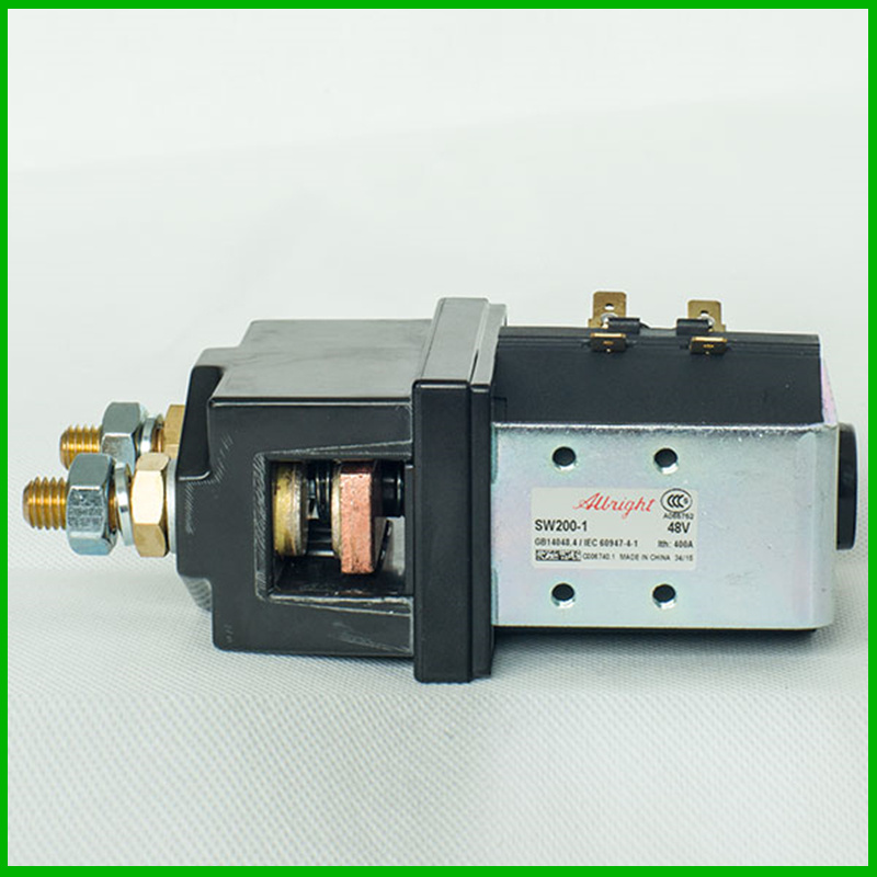 Albright DC Contactor Model Sw200-1 Zapi Model B4sw32 48V 400A Single Pole Single Throw Power Contactor for Electirc Vehicles and Engineering Machinery