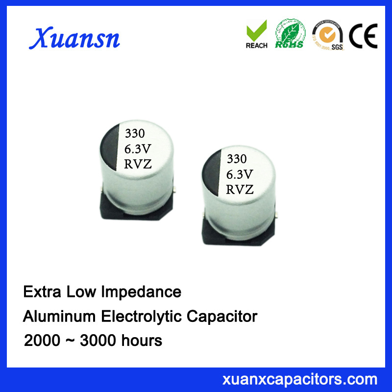 330UF 6.3V High Frequency Chip Aluminum Electrolytic Capacitor SMD