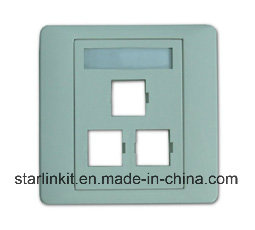 3 Port Fiber Faceplate Compatible for Sc LC FC St
