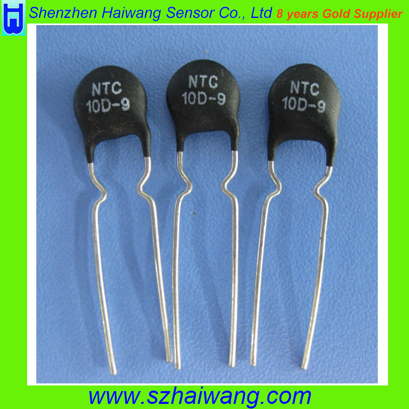 9mm Head Diameter 10 Ohm Ntc Thermistors Black Silver Tone