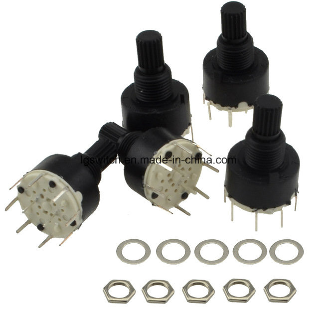 Power Control PCB Sp5t 5 Position Mini Rotary Switches