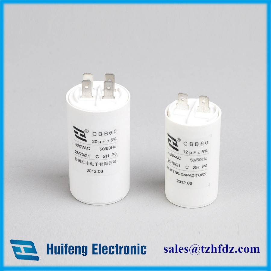 Cbb60 Motor Run Capacitor with Pins