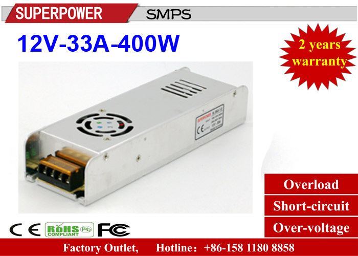 AC 110/220V to DC 12V33A 400W Strip Power Supply Single Output Series Switching Power Supply