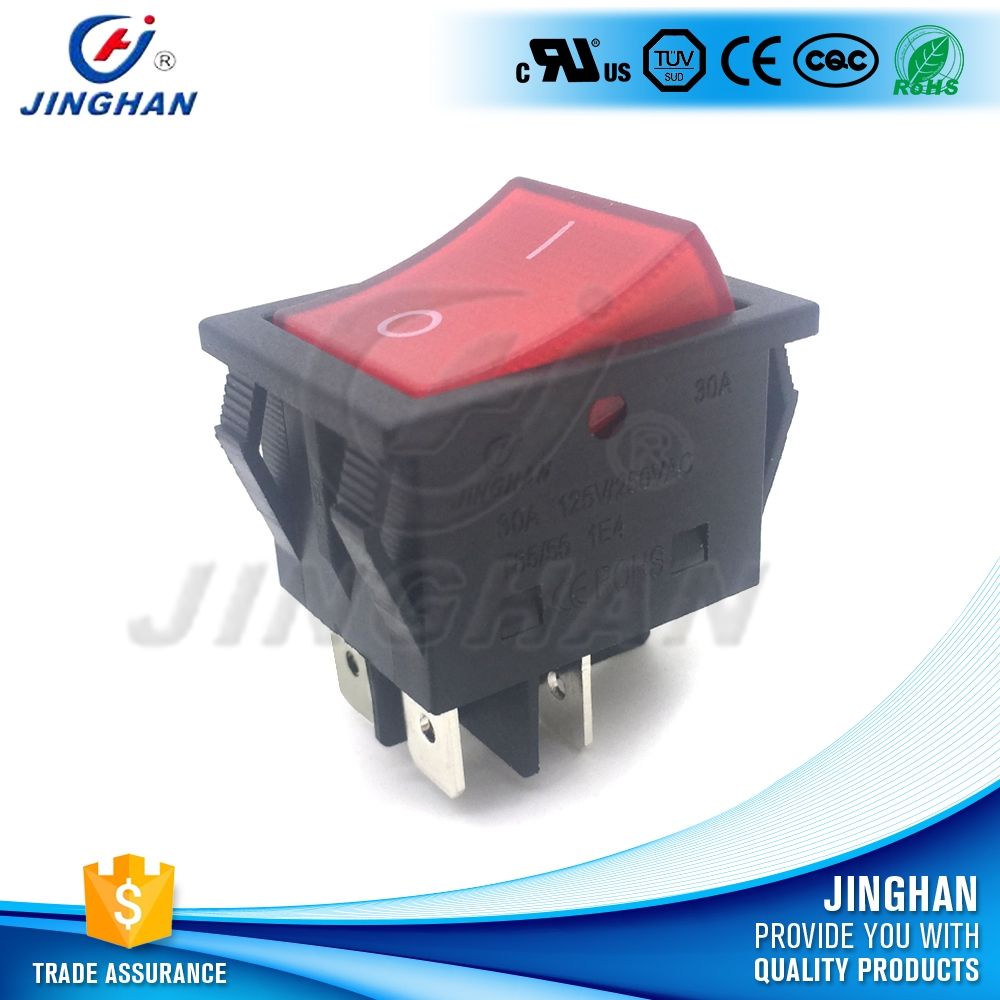 30A Large Size Illuminated Rocker Switch
