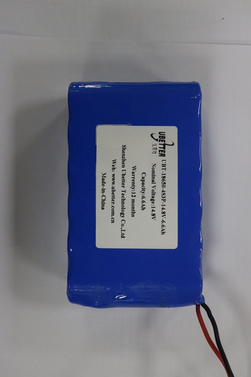 14.8V 6.6ah Li-ion Battery Pack 4s1p