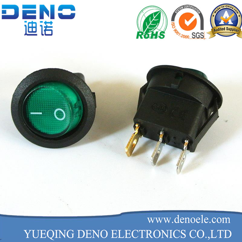 UL VDE Dpdt Momentary Light Rocker Switch