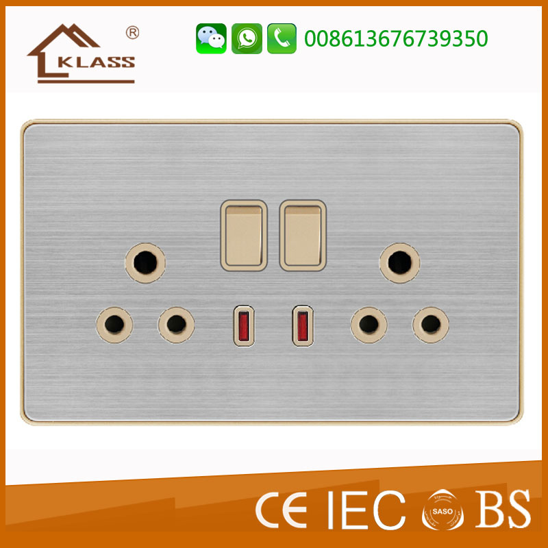 High Quality 2 Gang Wall Socket Wholesale