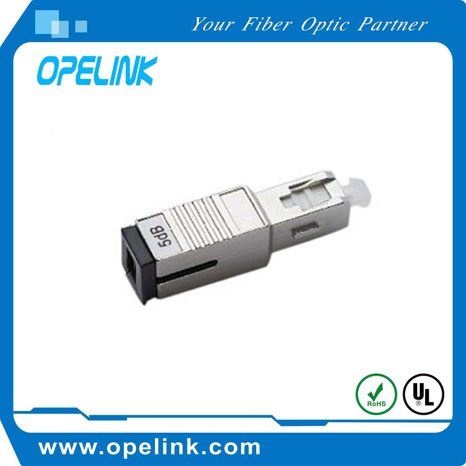 Sc Female-Male Attenuator for Overpowered Fiber Optic Systems