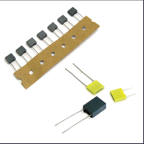 Featured 5mm Mini Box Type Metallzied Polyester Film Capacitor Tmcf07