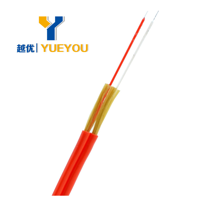 Kevlar Yarn Strength Member Duplex Multimode Om3 Fiber Optic Cable
