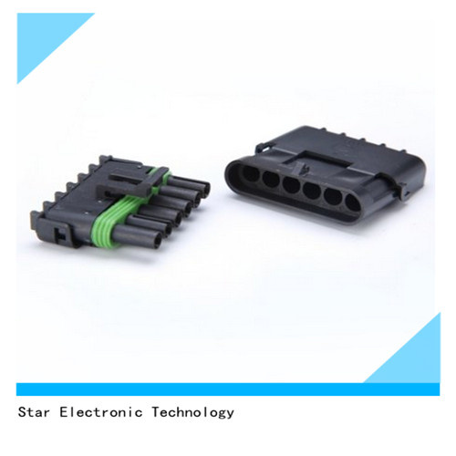 Waterproof Electrical Wire Cable 6 Pin Way Female and Male Auto Connector