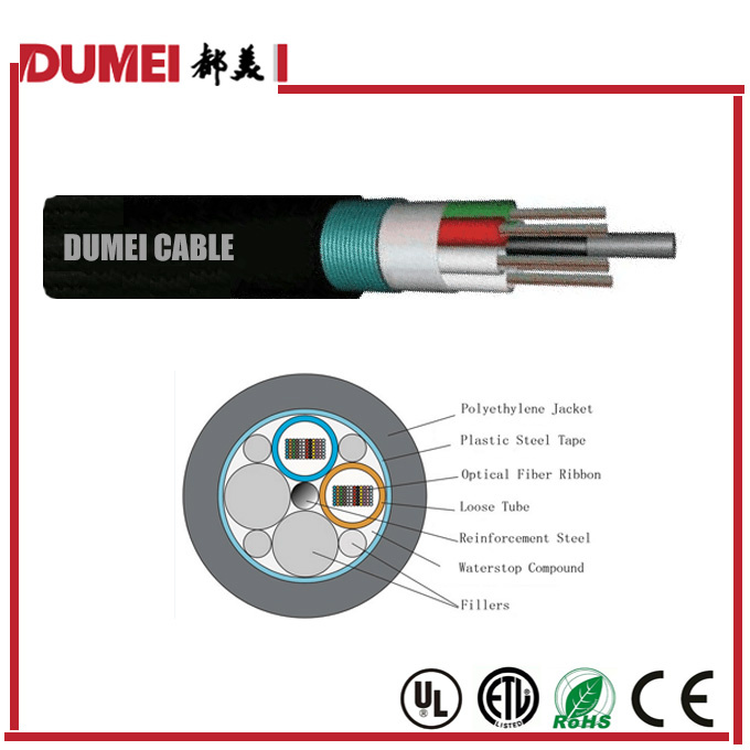 Factory Gydts Outdoor Ribbon Optical Fiber Cable for Network