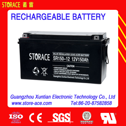 12V 150ah Maintenance Free Storage Battery for UPS