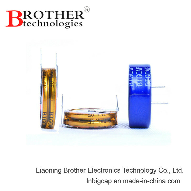 Coin Type Supercapacitor 5.5V 1.5f for State Grid Meter High Quality Hot Sale