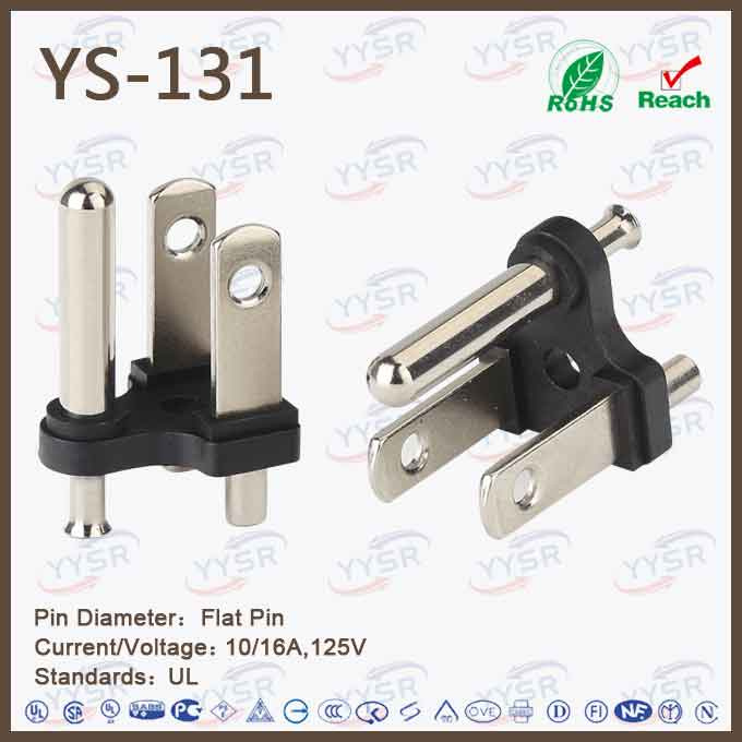 3 Pin American UL Plug Insert