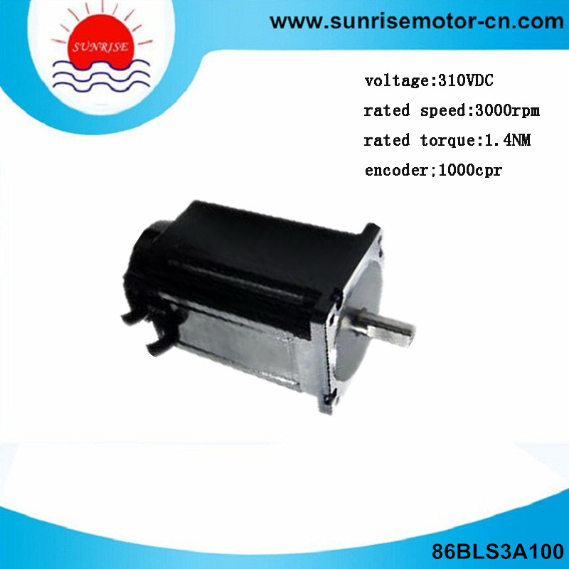86bls3a100 310VDC 440W 0.7nm 1000CPR Brushless DC Servo Motor