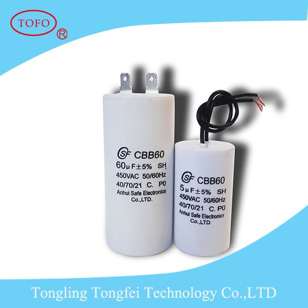 Motor Start Capacitor Cbb61 for Refrigeration