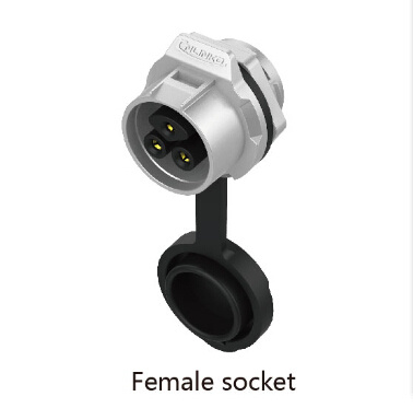 3 Pin Waterproof IP67 Electrical Wire Cable Connector