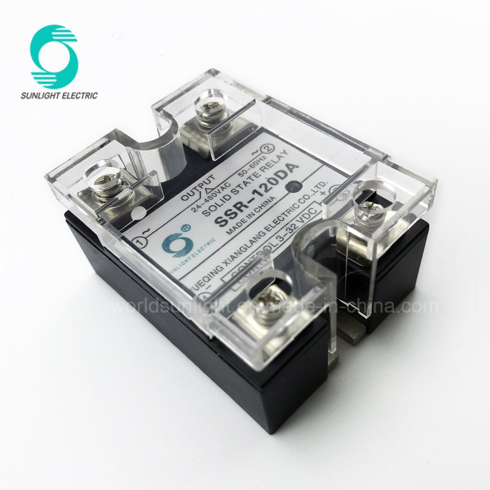 SSR-120da 3-32VDC Input 24-480VAC Output Solid State Relay