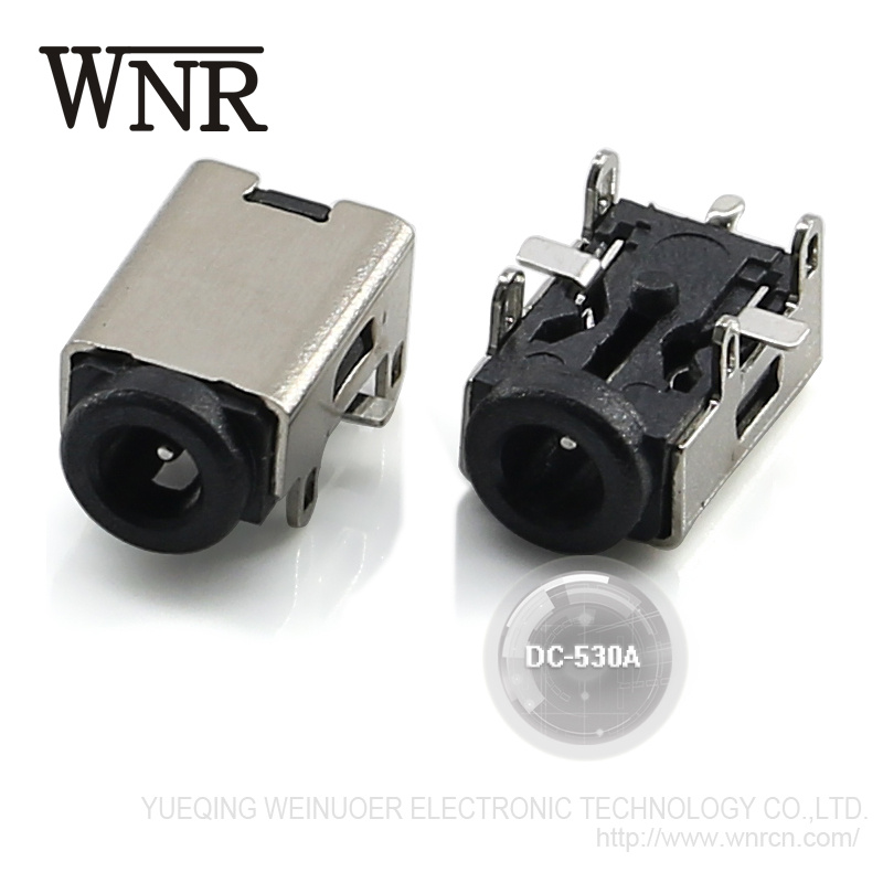 Environmental High Quality Metal SMD / SMT Power Jack, Cladding DC Power Jack DC-530A