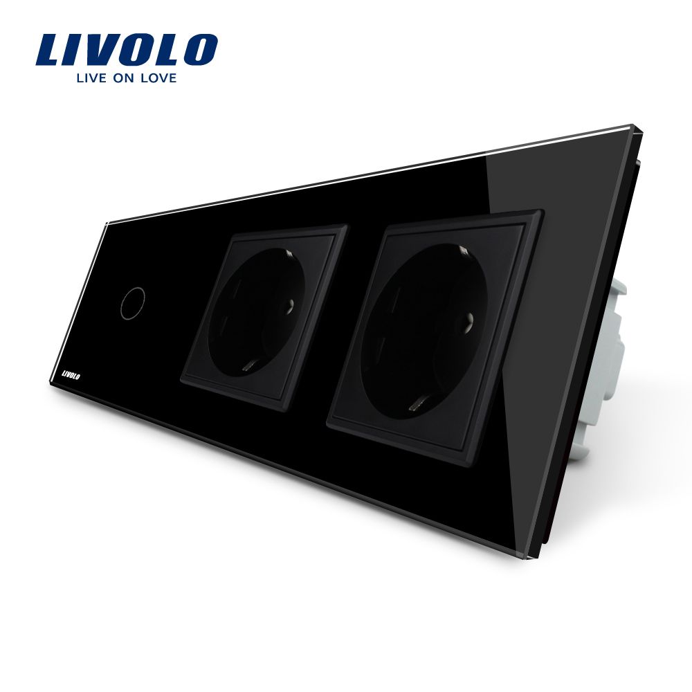 Livolo Multi EU Outlet Touch Switch Schuko Wall Socket (VL-C701-12/VL-C7C2EU-12)