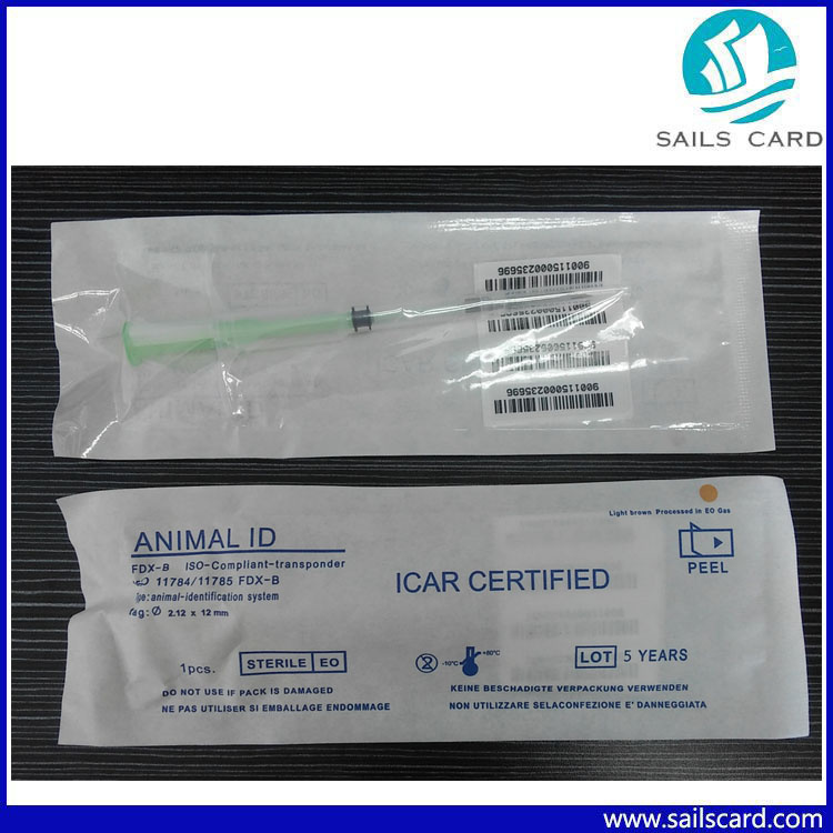 Icar Authorized Animal Implantable 134.2kHz Pet Dog Cat RFID Microchip