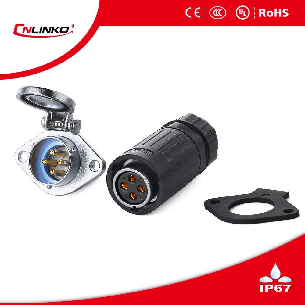 Ya-20 Waterproof Power Connector with 4pins