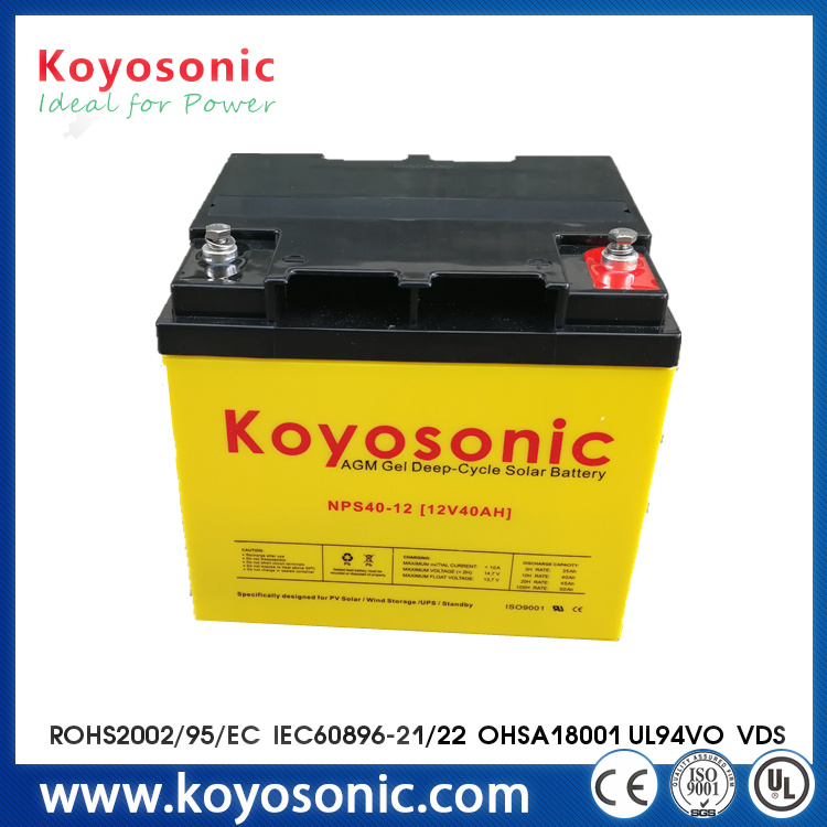 Solar Ppwer 12V 26ah Renewable Energy Battery Deep Cycle Gel Battery
