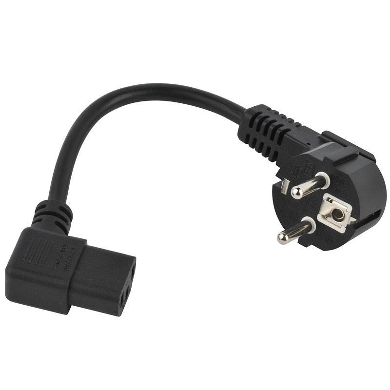 European C13 Power Cord with Cee7/7 Plug