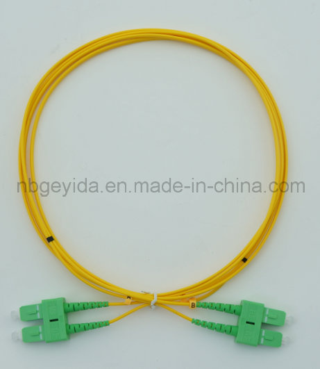 2.0 Sc/APC-Sc/APC Sm Duplex Fiber Optic Patch Cord