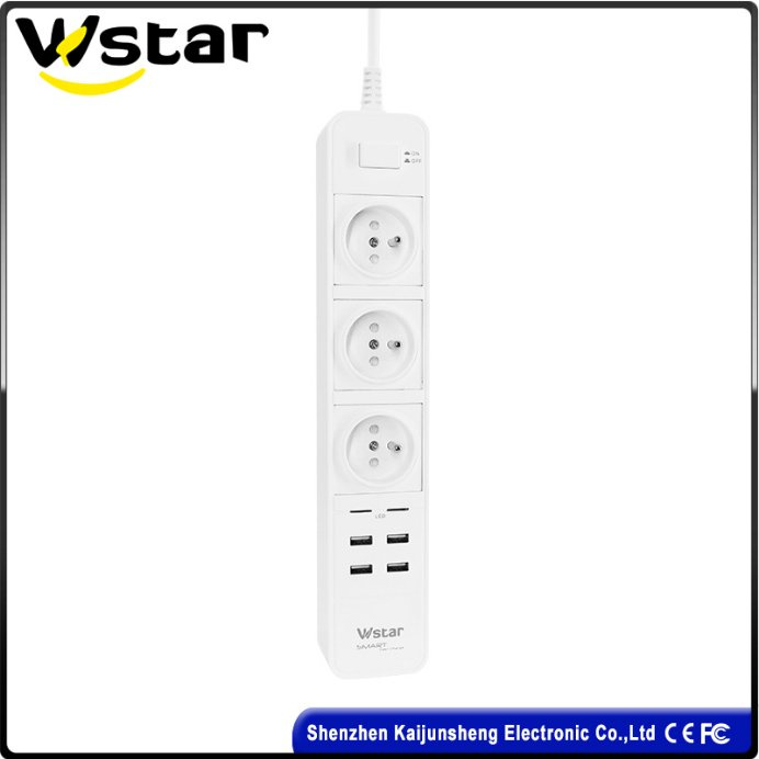 3 Outlet French Power Socket, Power Strip C733
