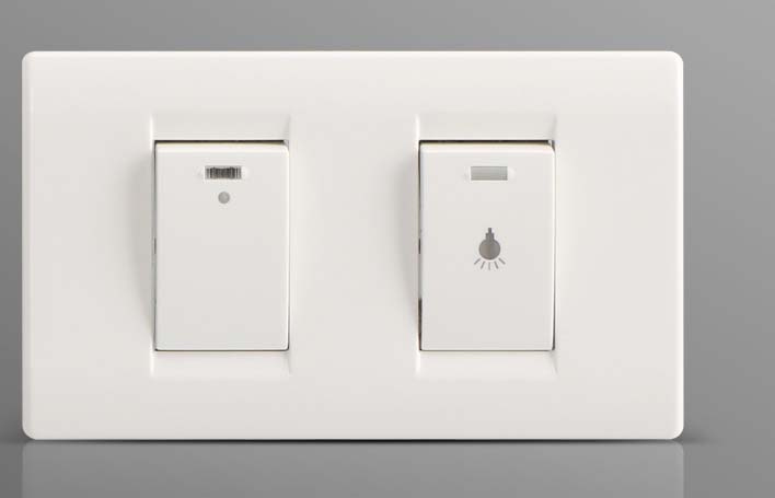1 Lighting Switch with One Bell Push