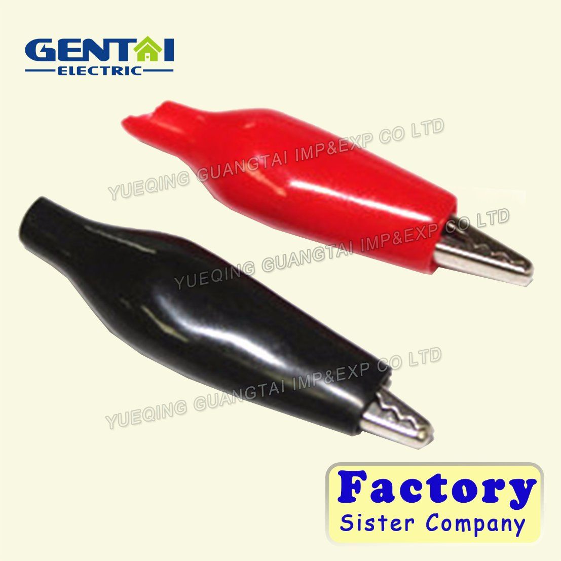 Mini Small Steel Alligator Clip with PVC Boot