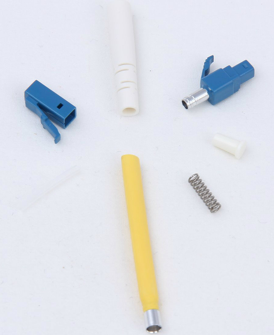 LC Simplex 2.0mm Fiber Optic Connector with White Boot