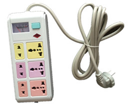 Movable Multi Function Colorful Extension Electrical Multiple Plug Socket