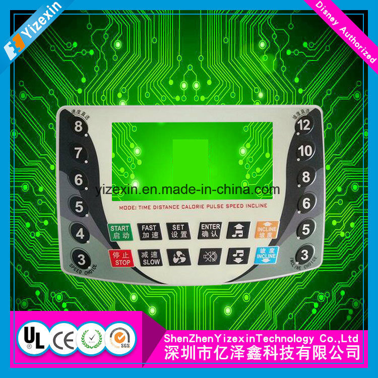 Customized Pet Material Resistive Touch Screen Graphic Overlay Membrane Switch