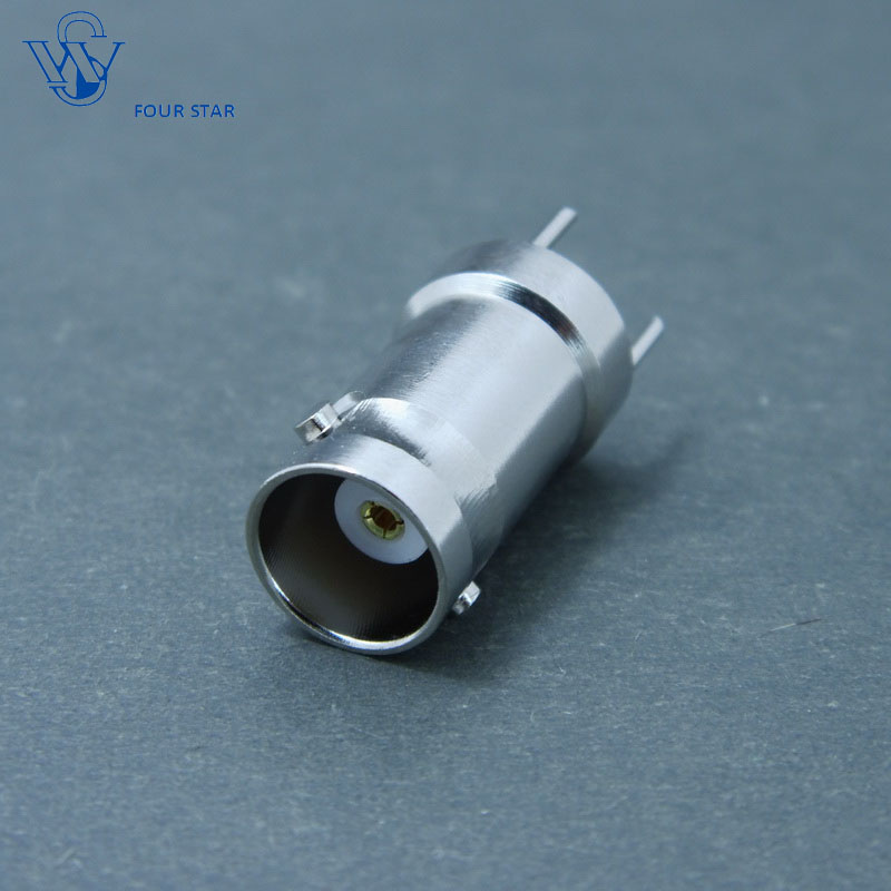 RF Coaxial BNC Female Jack Connector for P. C. B Mount