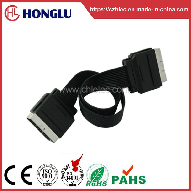 21pin Scart Plug to Scart Plug Scart Lead Scart Cable