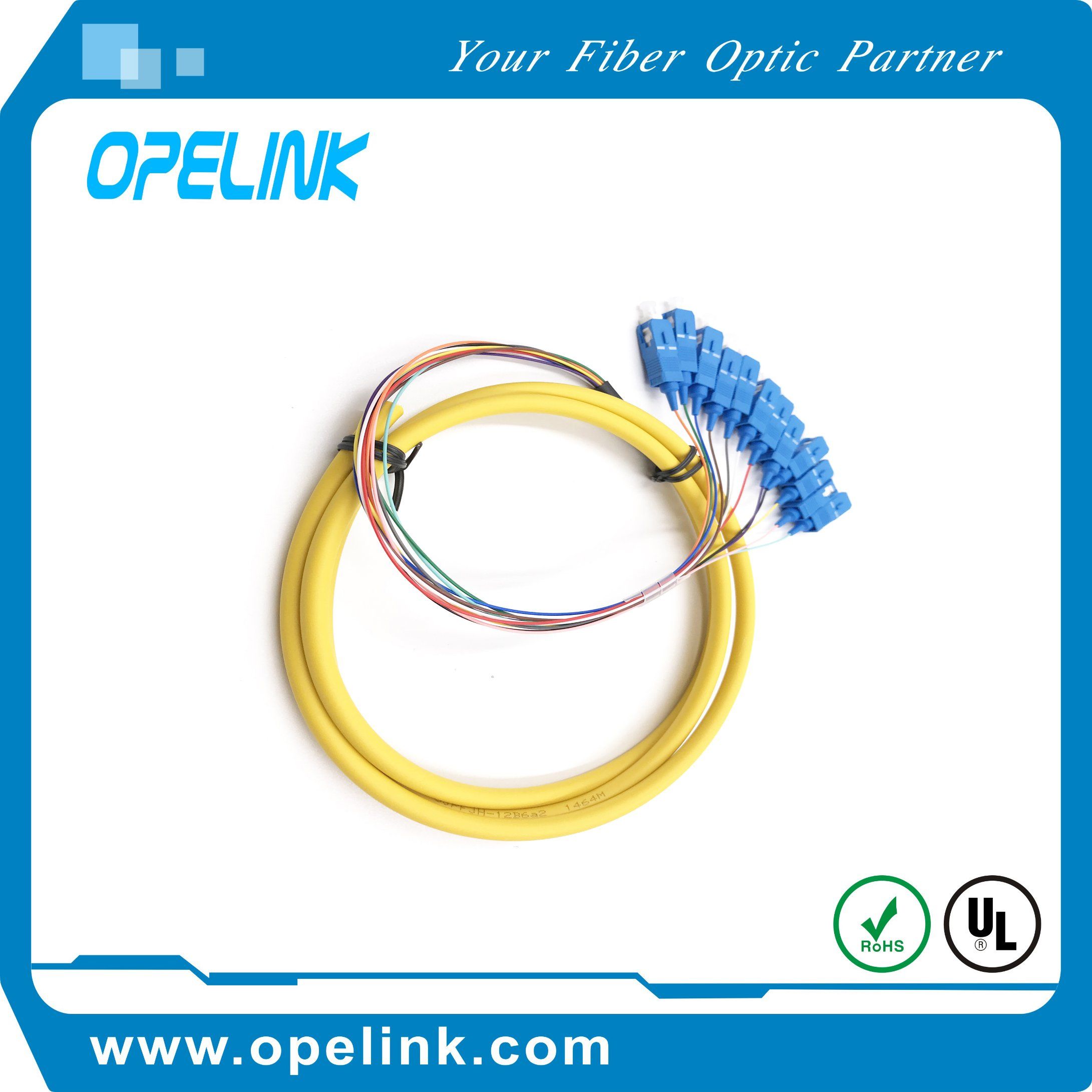 Fiber Optic Patch Cord Gpon Telecommucation Boundle SC/PC Drop Cable