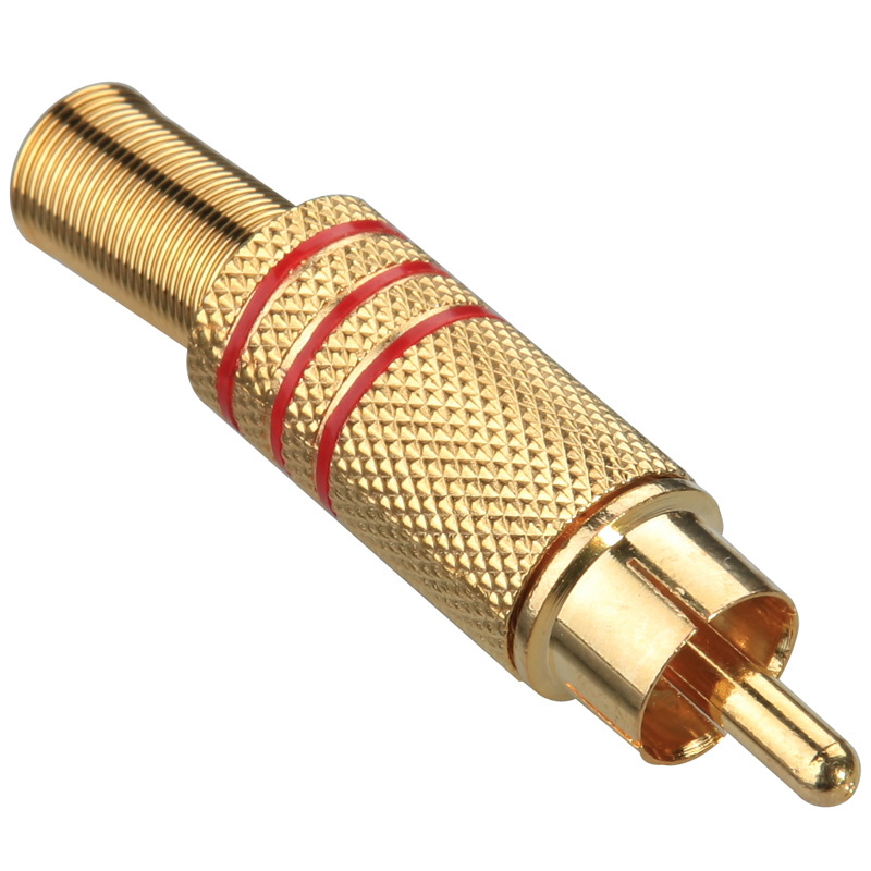 RCA Male with Spring Gold Plated