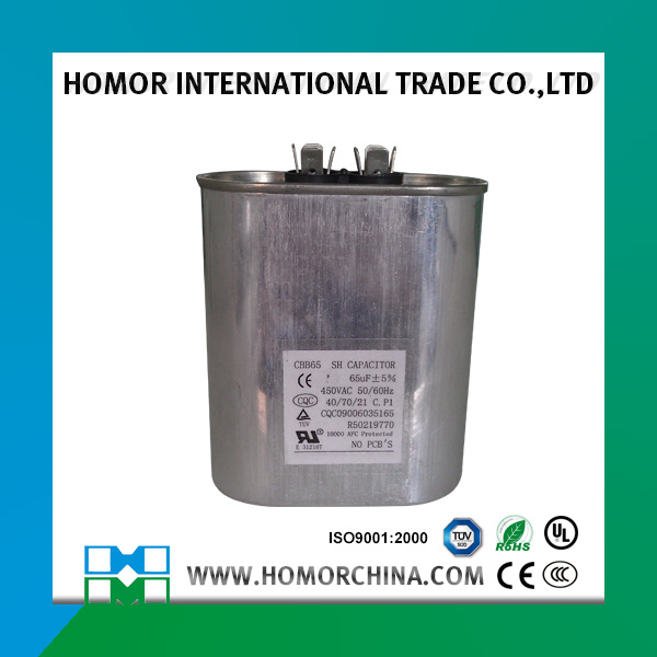 Aluminum Case Round Type Cbb65 Air Condition Capacitor